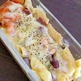 昨夜のカレーでチーズペンネグラタン